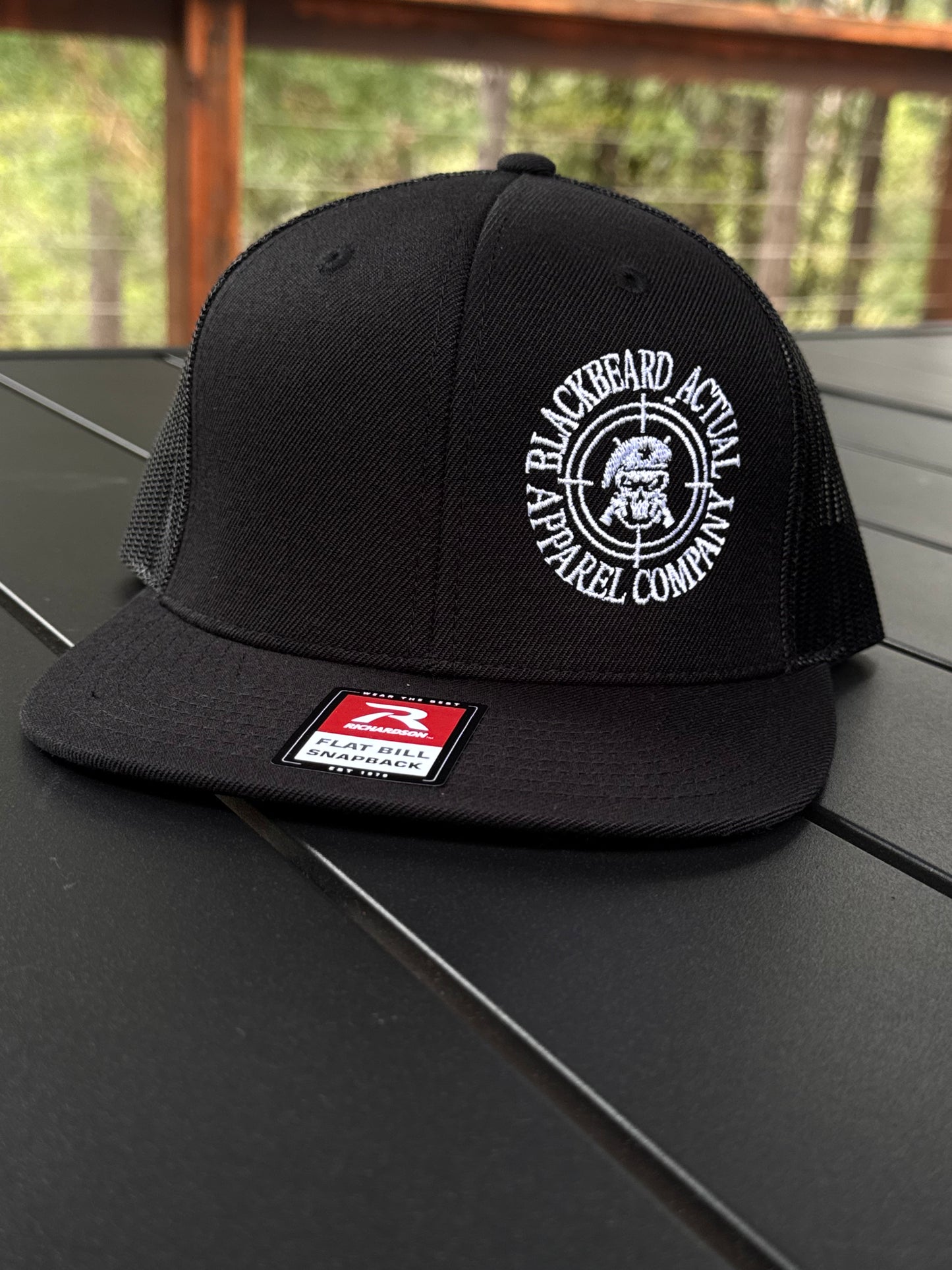 Richardson-511 Flat Bill Snap-Back Hat - Official Blackbeard_Actual