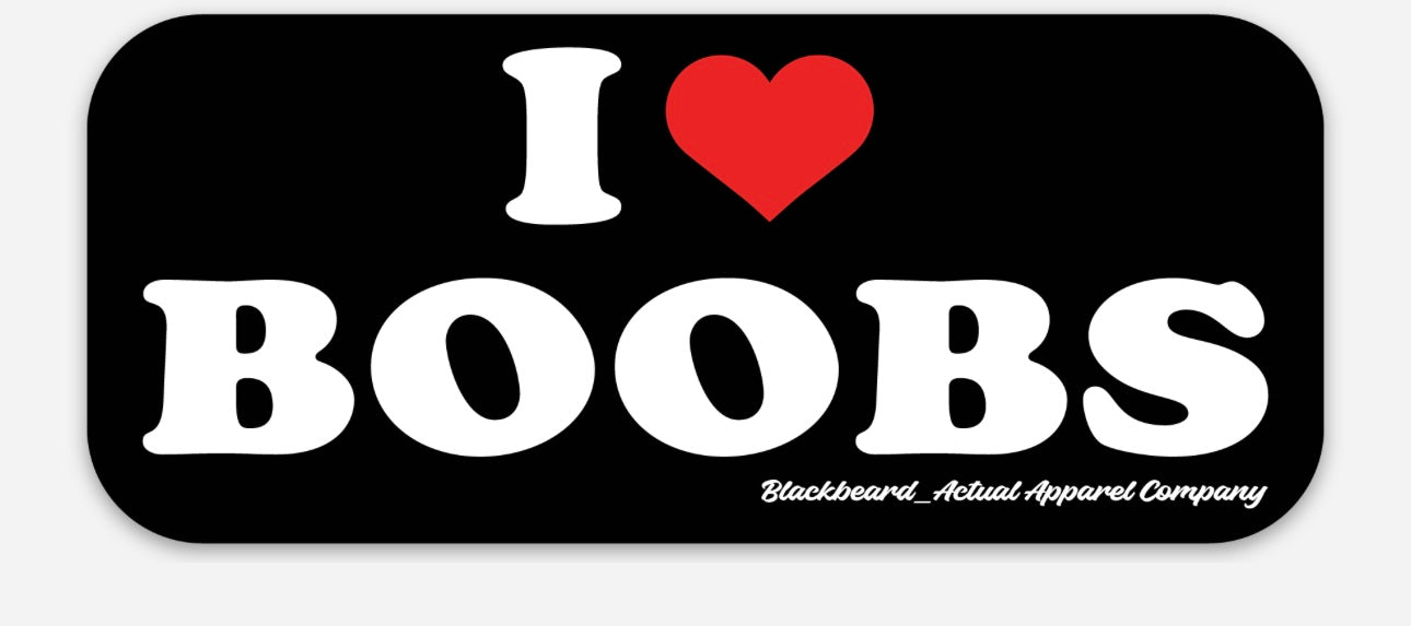 Sticker - I Love Boobs