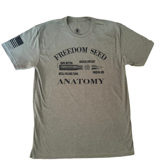 Anatomy of a Freedom Seed- 60/40 Cotton/Poly T-shirt